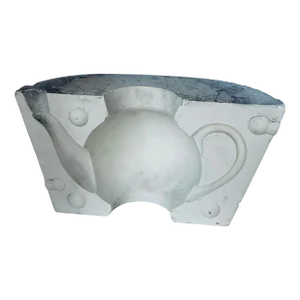 Antique English Teapot Plaster Mold, Early 20th Century