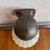 Early 20th Century Antique Industrial Cast Iron Wall Sconce With Milk Glass Shade For Sale - Image 5 of 12