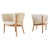 Mid-Century Lounge Charis in Sheepskin and Stained Wood, 1962, Set of 2 For Sale - Image 16 of 16