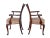 Brown Set of Early 20th Century Chippendale Revival Armchairs, 1920s For Sale - Image 8 of 9