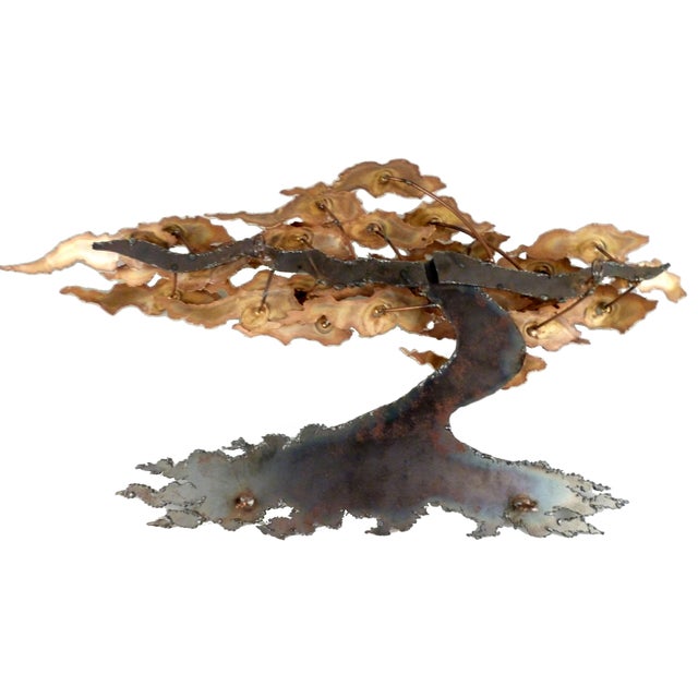 Signed Ross Metal Wall Tree Sculpture Chairish