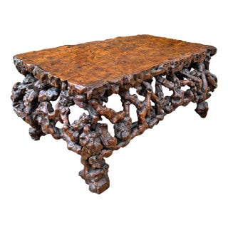19th Century Chinese Scholar's Rhododendron Root Table For Sale
