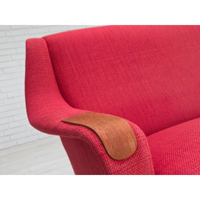 Danish 2-Seater Sofa in Furniture Fabric and Teak, 1970s For Sale - Image 4 of 18