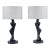 Rare Pair of French Sculptural Cerused Oak Lamps, 1950's For Sale
