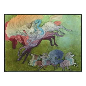 Guillaume Azoulay Osalto With 23k Gold Leaf Hand Signed Fine Art Serigraph