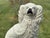 Ivory 19th C. Staffordshire Porcelain Spaniel Dog Figurine - 10" Tall For Sale - Image 8 of 8