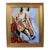 Bold Impressionist Expressionist Horse Painting Including the Antiqued Gold Frame For Sale