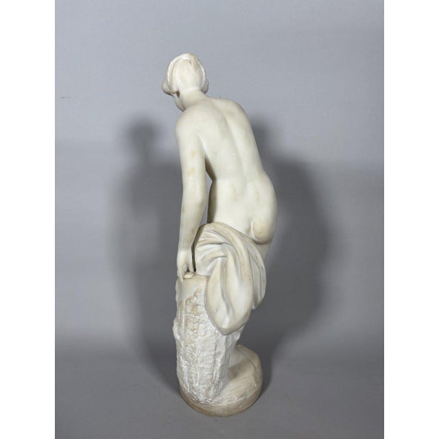 White marble sculpture Diana in the bath after Falconet (1716-1791) French work, late 18th century Excellent condition...