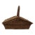 Vintage English-Style Split-Lid Willow Basket For Sale