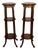1930s Pair of French Mahogany Pedestals / Columns For Sale