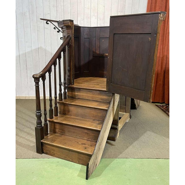 19th Century English University Chair in Fir and Pitch Pine For Sale - Image 15 of 16