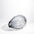Hand Blown Murano Barrel Vase in Grey With Side Cut For Sale In Los Angeles - Image 6 of 9