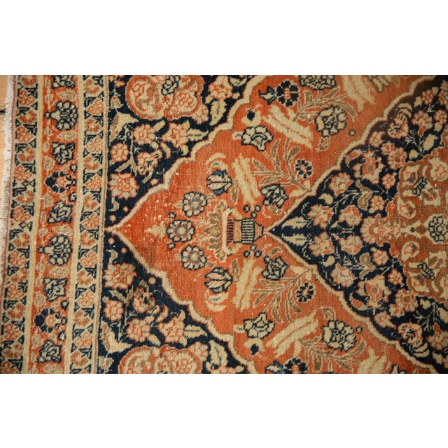 Shabby Chic Antique Tabriz Rug - 3'1" x 4'5" For Sale - Image 3 of 9