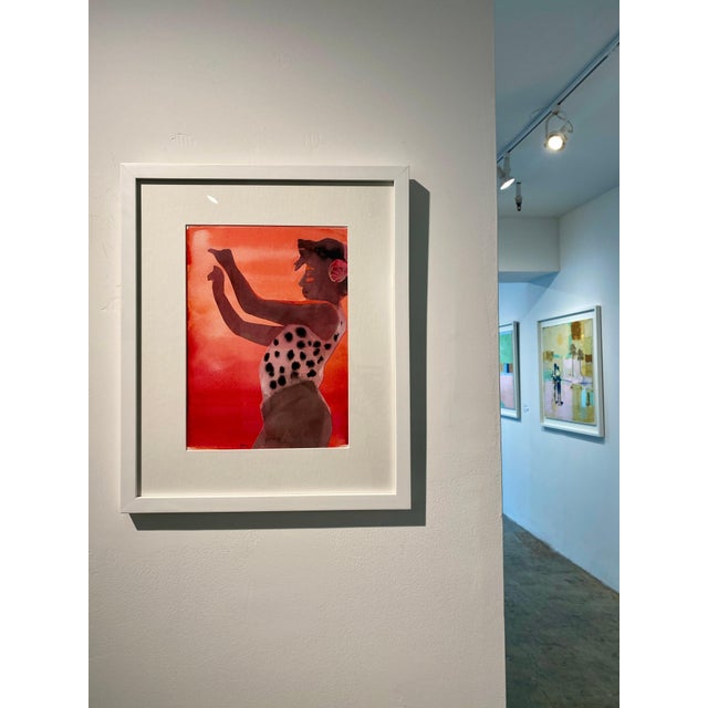 Contemporary Patsy McArthur, Salsa, Watercolor and Ink and Collage, 2025 For Sale - Image 3 of 13