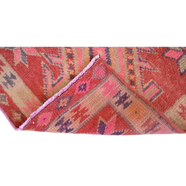 1960s Vintage Kurdish Herki Hand-Knotted Distressed Runner For Sale - Image 10 of 11