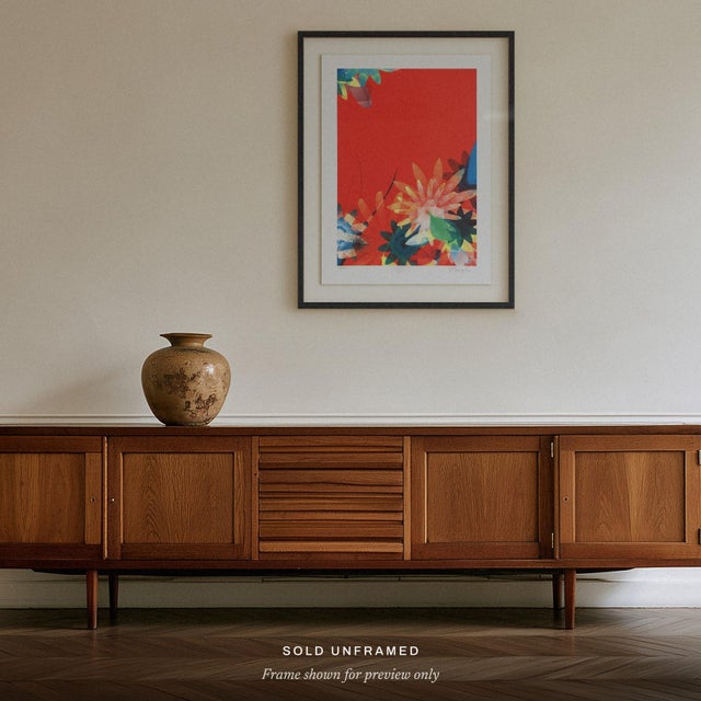2007 Miguel Chevalier Sur-Nature Rouge Signed Lithograph | Chairish