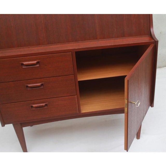 Vintage Teak Secretaire from VKW Möbel, 1955 For Sale - Image 12 of 16
