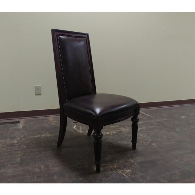 Modern Thomasville Furniture Fredericksburg Whiskey Mahogany Leather