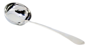 Plain Silver Soup Ladle with Handle