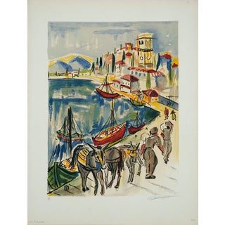 François Desnoyer, Les transporteurs d'Égine, Lithograph For Sale