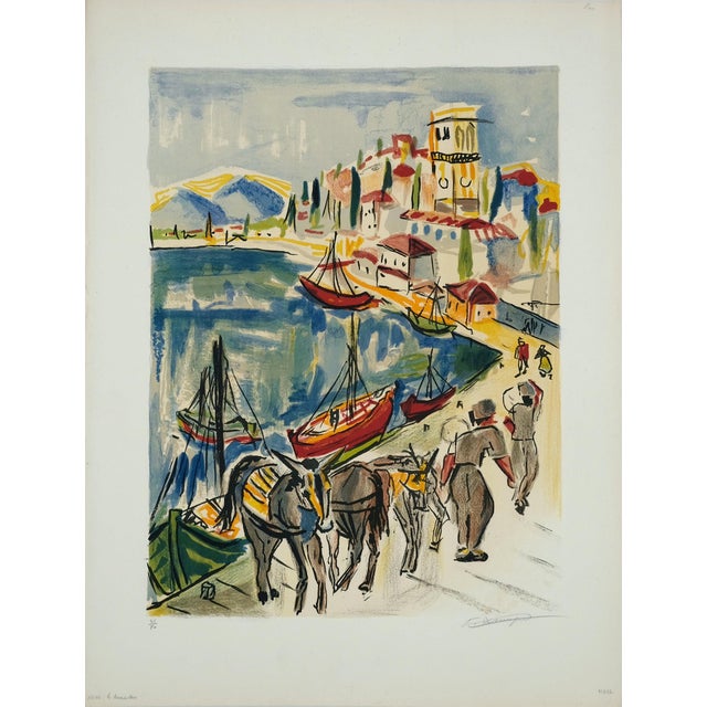 François Desnoyer, Les transporteurs d'Égine, Lithograph For Sale