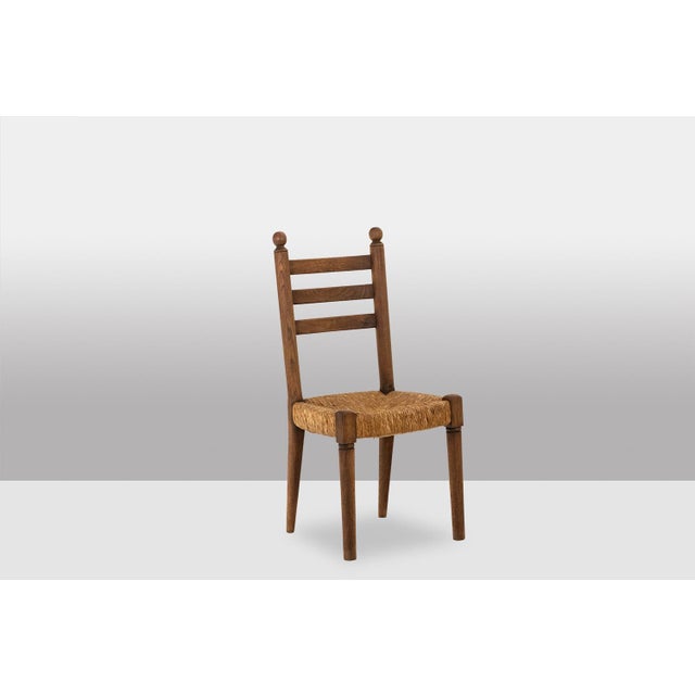 Oak Chairs, 1950s, Set of 8 For Sale - Image 3 of 12