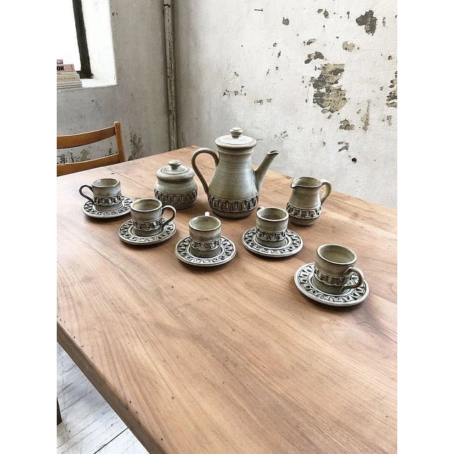 Coffee Set by Marius Besson, 1970s, Set of 15 For Sale - Image 18 of 18