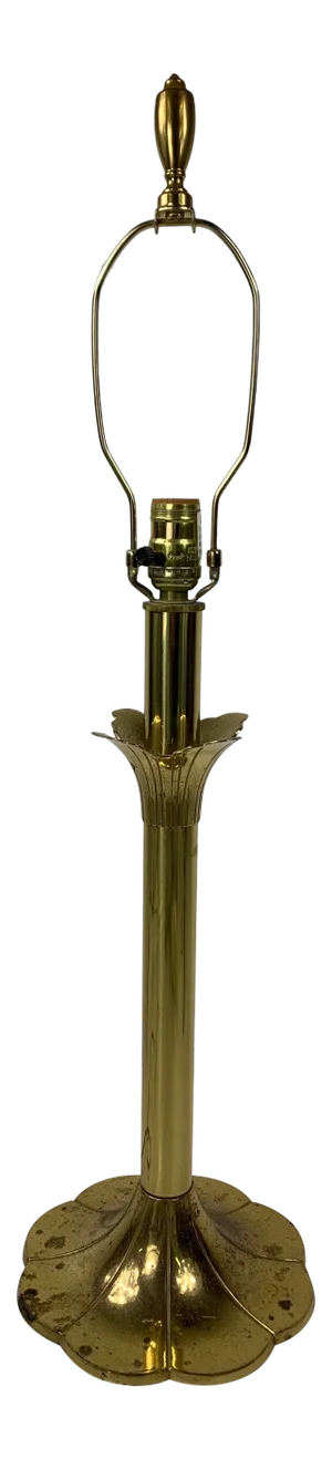 Mid-Century Brass Stiffel Tulip Table Lamp