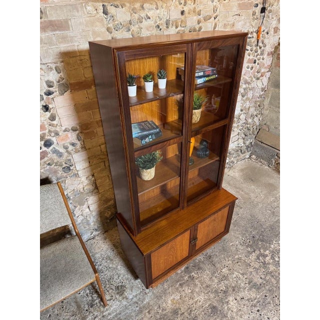 Mid-Century Modern Mid-Century Teak & Glazed Bookcase from Turnidge, 1960s For Sale - Image 3 of 18