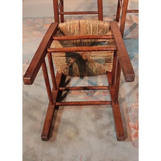 Antique Cherry Stools, Set of 4 For Sale - Image 4 of 8