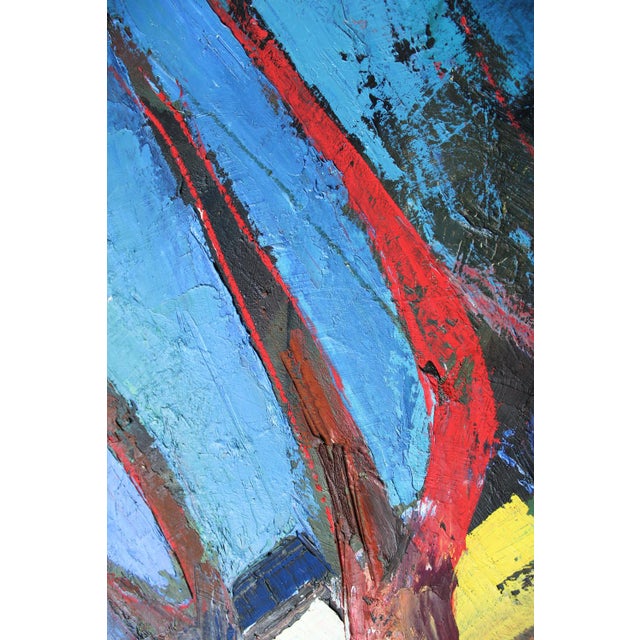 Contemporary Aleksandr Rodin, Whispers in Blue, 1985, Oil on Canvas For Sale - Image 3 of 8