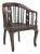 Vintage Anglo-Indian Teakwood Armchair For Sale
