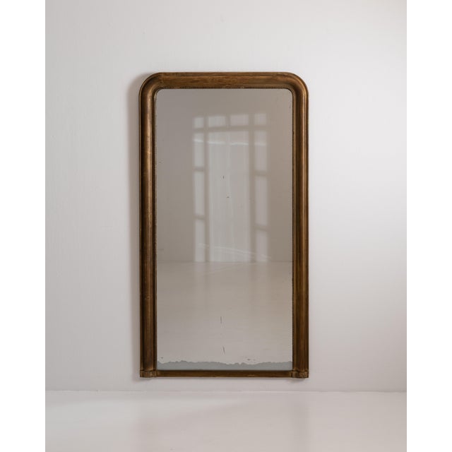 1880s French Gold Louis Philippe Giltwood Mirror For Sale In Greensboro - Image 6 of 15