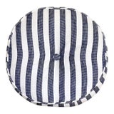 Blue Stripe Circle Pillow For Sale