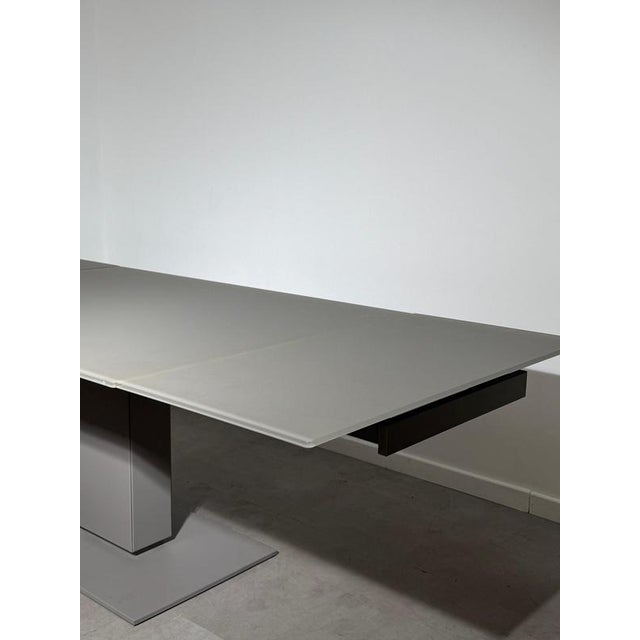 Echo Extendable Dining Table in Glass from Calligaris For Sale - Image 5 of 9