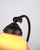 Vintage Desk Lamp in Wrought Iron with Yellow Frosted Glass Shade, 1930s For Sale - Image 9 of 11