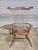 American Late 20th Century Windsor Style Desk Fan Back Writing Arm High Back Chair Bench Made Ohio For Sale - Image 3 of 11