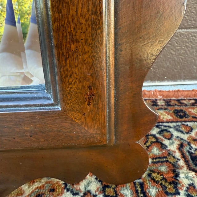 1980s Drexel Heritage 18th Century Classics Chippendale Mahogany Vertical Wall Mirror For Sale - Image 12 of 12