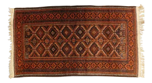 Vintage Persian Tribal Baluchi Rug3'1"x 5'7"