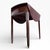 Compact Drop-Leaf Table in Mahogany For Sale - Image 10 of 11
