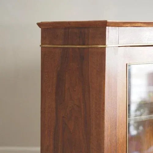 French Empire Showcase with Brass, 1850s For Sale - Image 9 of 14