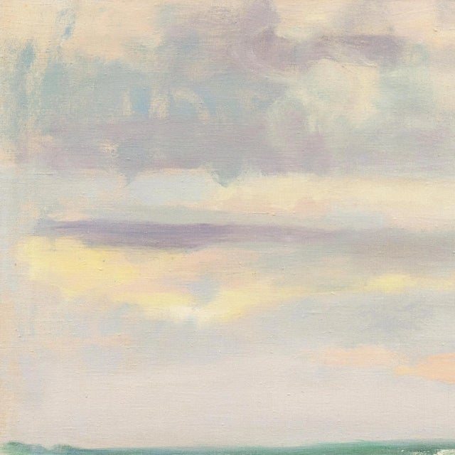 'Ocean Breakers at Sunset' by Mogens Valeur, 1963, Post-Impressionist Seascape For Sale - Image 4 of 8