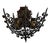 Rare Pair of Antique Wrought Iron Wall Sconces Curca 1920’s For Sale - Image 4 of 5