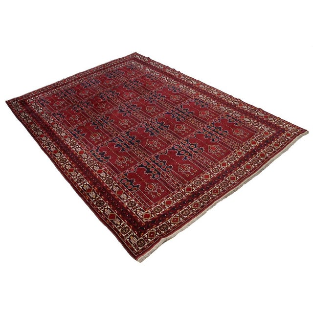 Textile Antique Hand Knotted Islamic Turkmen Prayer Rug, 1920s For Sale - Image 7 of 18
