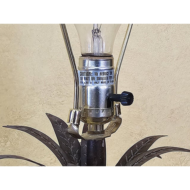 Berman Camel Table Lamp With Palm Motif Stem, Bronze-Tone Desert Safari Accent Lamp, 29"h For Sale - Image 11 of 18