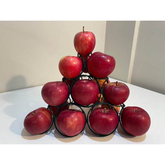 Mid Century Metal Display Stand for Oranges Fruit Pyramid For Sale In Philadelphia - Image 6 of 6