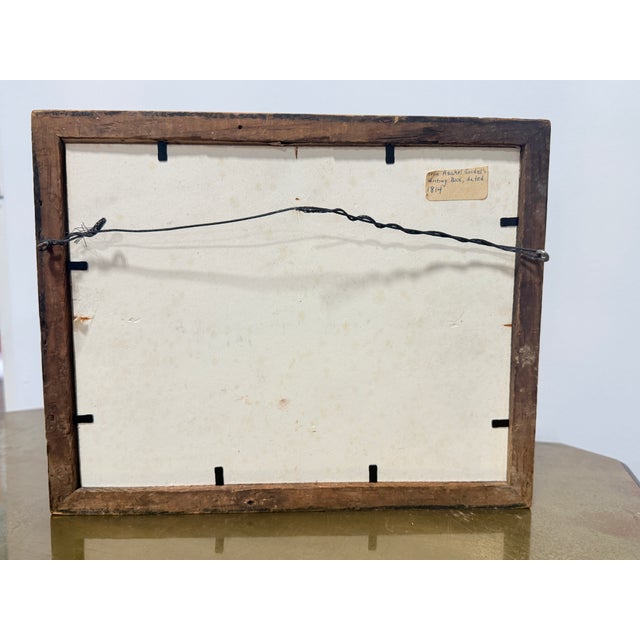 Early 19th Century American Penmanship Sheet, Italian Capitals, Dated 1814 For Sale - Image 5 of 6