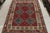 Tribal Antique Persian Kilim Rug in Burgundy & Blue Geometric Pattern For Sale - Image 3 of 9