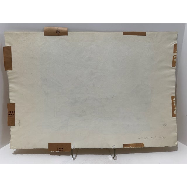 Henry Emil Salloch Original Watercolor on Paper La Pointe/Riviere -Du- Loup. Canada, 1957. For Sale In Atlanta - Image 6 of 7