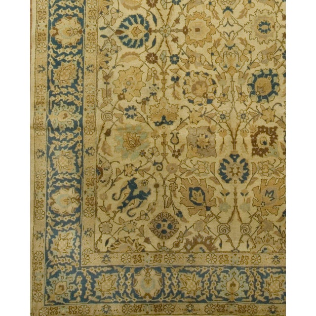 White Vintage Oriental Area Rug, 8' X 11'5 For Sale - Image 8 of 8